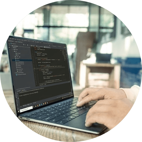 パソコンを操作する写真